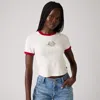 Levi's Graphic Ringer Mini T-shirt In White