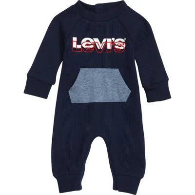 Levi's® Babies'  Graphic Thermal Romper In Animal Print