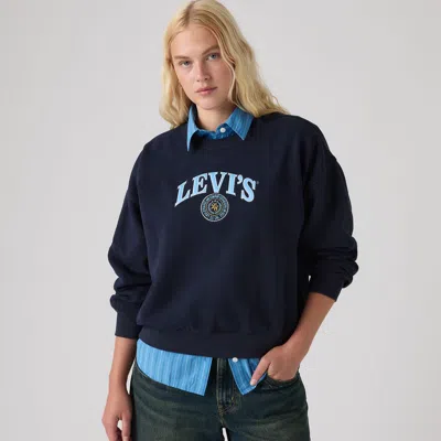 Levi's Graphic Vintage Boxy Sweatshirt In Blue