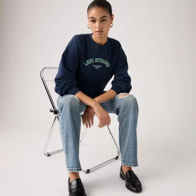 Levi's Graphic Vintage Boxy Sweatshirt In Blue