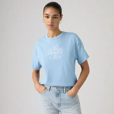 Levi's Graphic Vintage Short Sleeve Tee T-shirt In Blue