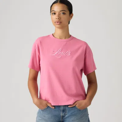 Levi's Graphic Vintage Short-sleeve Tee T-shirt In Pink