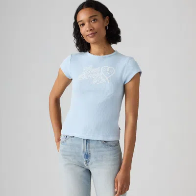 Levi's Graphic Waffle Short-sleeve Tee T-shirt In Blue
