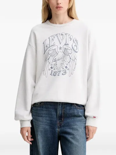 Levi's Graphic-print Sweater In White
