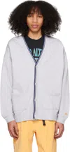 Levi's Gray Relaxed Cardigan In Light Grey
