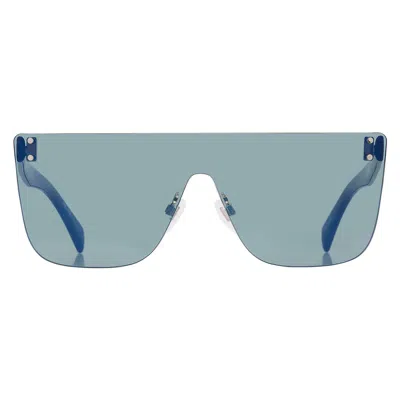Levi's Green Shield Unisex Sunglasses Lv 1001/s 01ed/hz 99 In Blue
