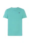 Levi's Green T-shirt For Kids With Patch In Blue