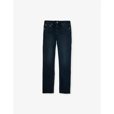 Levi's Kids' Grey 502 Tapered Regular-fit Denim Jean In Blue