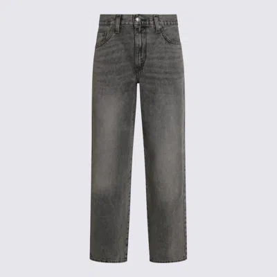 Levi's Grey Cotton Denim Jeans In Gray