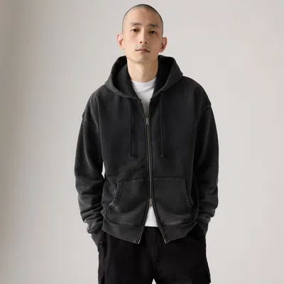 LEVI'S GRUNGE WASH ARCATA LINED FULL ZIP SWEATSHIRT