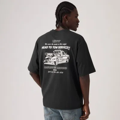 Levi's Half-sleeve Graphic Pocket T-shirt In Gray
