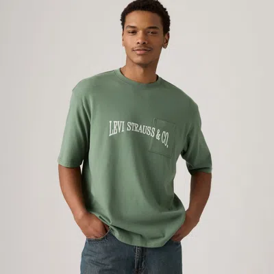 Levi's Half-sleeve Graphic Pocket T-shirt In Green