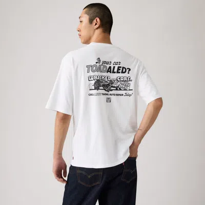 Levi's Half-sleeve Graphic Pocket T-shirt In White