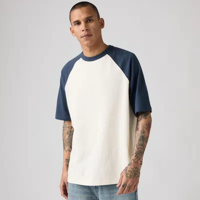Levi's Half Sleeve Raglan T-shirt In White