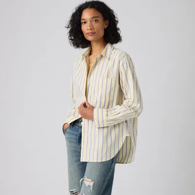 Levi's Harlie Boyfriend Button Down Shirt In Neutral
