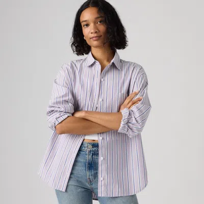 Levi's Harlie Boyfriend Button Down Shirt In Pink