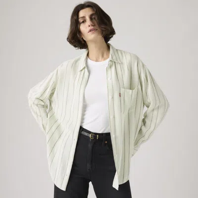 Levi's Harlie Boyfriend Shirt In Neutral