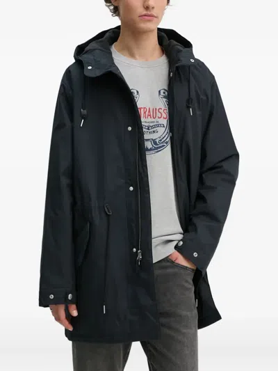 Levi's Harrison Hooded Zip Parka In Black