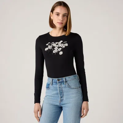 Levi's Hayes Long-sleeve Tee T-shirt In Black