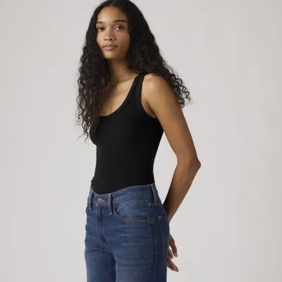 Levi's Hayes Ribbed Tank Top In Black