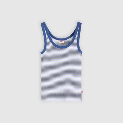 Levi's Hayes Ribbed Tank Top In Blue