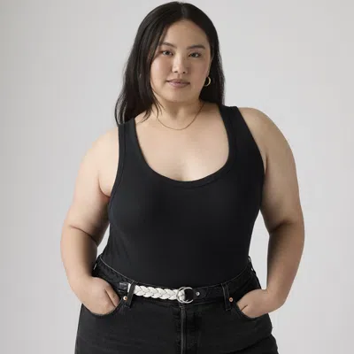 Levi's Hayes Ribbed Tank Top (plus Size) In Black
