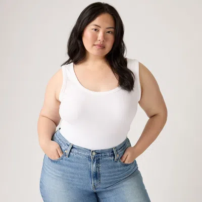 Levi's Hayes Ribbed Tank Top (plus Size) In White