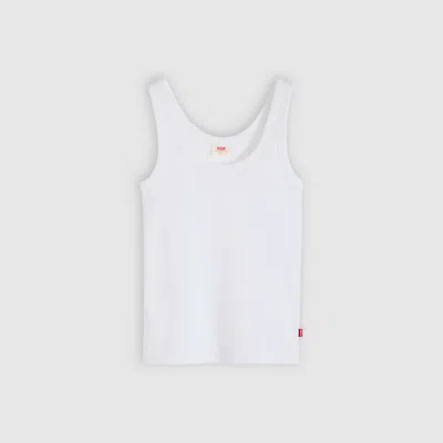 Levi's Hayes Ribbed Tank Top In White