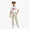 Levi's Haze Effect Logo Joggers Big Boys 8-20 Pants L In White