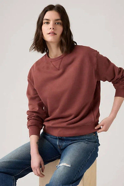 Levi's Heritage Crewneck Sweatshirt In Red