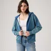 Levi's Heritage Full Zip Hoodie Sweatshirt In Blue