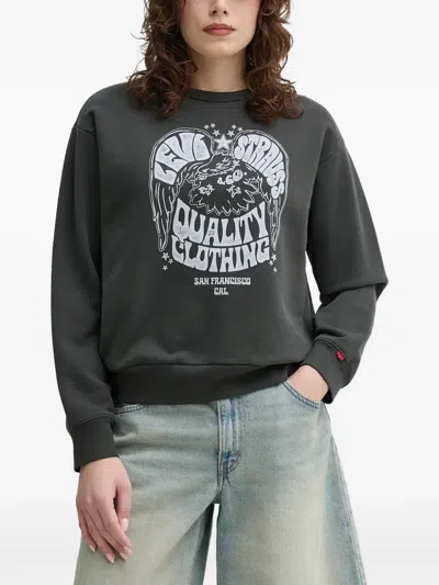 Levi's Heritage Graphic-print Sweatshirt In Gray