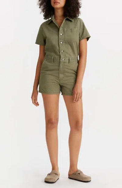 Levi's® Heritage Romper In Olive Night