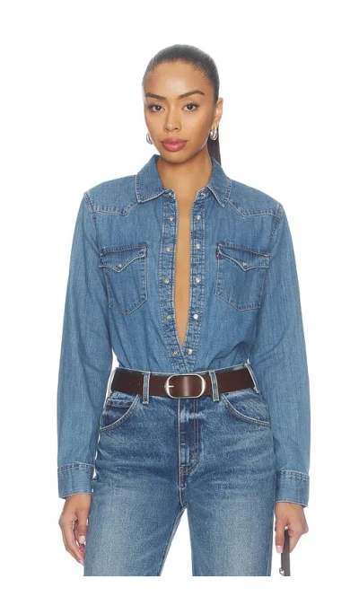 Levi's Heritage Western Denim Shirt In Blue