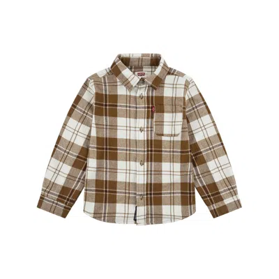 Levi's Levis Herringbone Shirt Little Boys 4-6x 5 In Brown