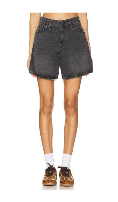 Levi's High Baggy Short In Gray