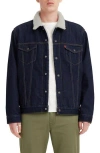 Levi's® High Pile Fleece Trucker Jacket In Juniper Rinse