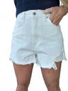 Levi's High Waisted Mom Short In Cumulus Cloud In White