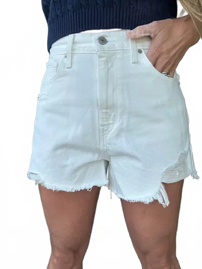 Levi's High Waisted Mom Short In Cumulus Cloud In White