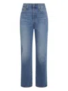 Levi's High-waisted Straight-leg Jeans In Blue
