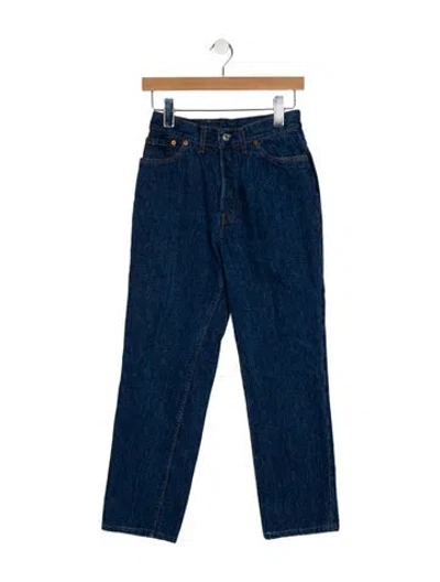 Pre-owned Levi's High-rise Straight Leg Jeans In Blue