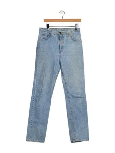 Pre-owned Levi's High-rise Straight Leg Jeans In Blue