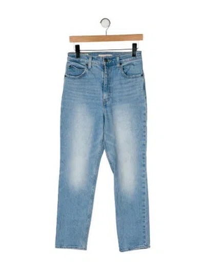 Pre-owned Levi's High-rise Straight Leg Jeans In Blue