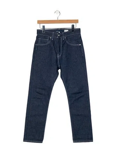 Pre-owned Levi's High-rise Straight Leg Jeans In Blue