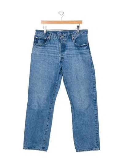 Pre-owned Levi's High-rise Straight Leg Jeans In Blue