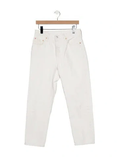 Pre-owned Levi's High-rise Straight Leg Jeans In Blue