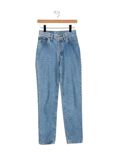 Pre-owned Levi's High-rise Straight Leg Jeans In Blue