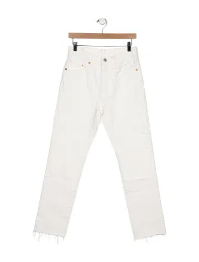 Pre-owned Levi's High-rise Straight Leg Jeans In Blue