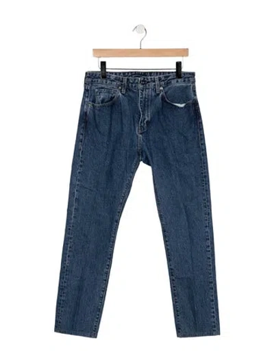 Pre-owned Levi's High-rise Straight Leg Jeans In Blue