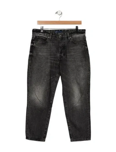 Pre-owned Levi's High-rise Straight Leg Jeans In Gray